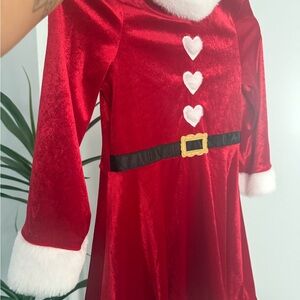 H&M Festive Red Santa Costume with White and Black Accents